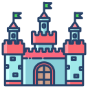 external castle-amusement-park-icongeek26-linear-colour-icongeek26 icon