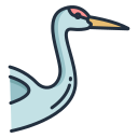 external crane-birds-icongeek26-linear-colour-icongeek26 icon