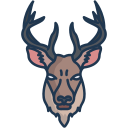 external deer-animal-faces-icongeek26-linear-colour-icongeek26 icon
