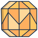 external diamond-diamonds-icongeek26-linear-colour-icongeek26 icon