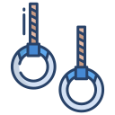 external gymnastic-rings-fitness-icongeek26-linear-colour-icongeek26 icon