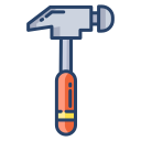 external hammer-electrician-icongeek26-linear-colour-icongeek26 icon