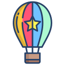 external hot-air-balloon-transportation-icongeek26-linear-colour-icongeek26 icon