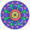 external mandala-mandala-icongeek26-linear-colour-icongeek26-3 icon
