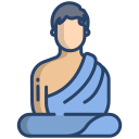 external monk-buddhism-icongeek26-linear-colour-icongeek26 icon