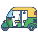 external rickshaw-india-icongeek26-linear-colour-icongeek26 icon