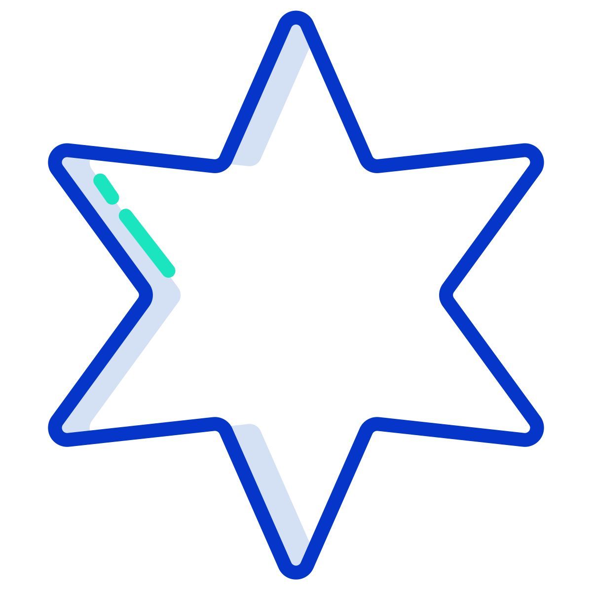 6 point star icon