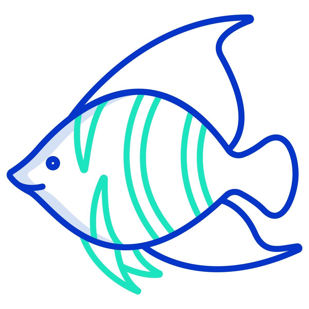 angel butterfly fish icon