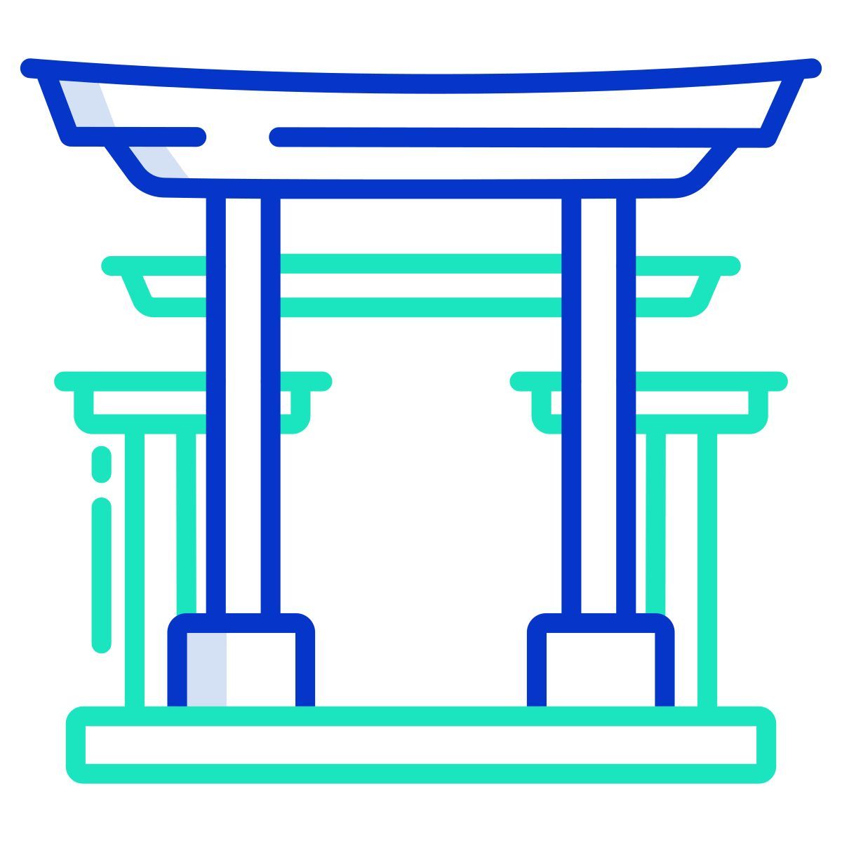 asian temple icon