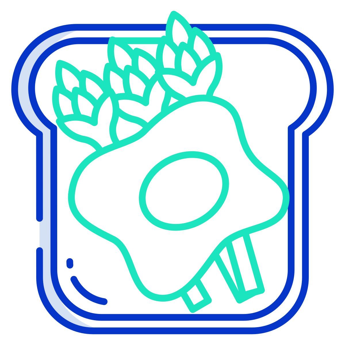 외부 아스파라거스 토스트 토스트 토핑 icongeek26 개요 색상 icongeek26 icon