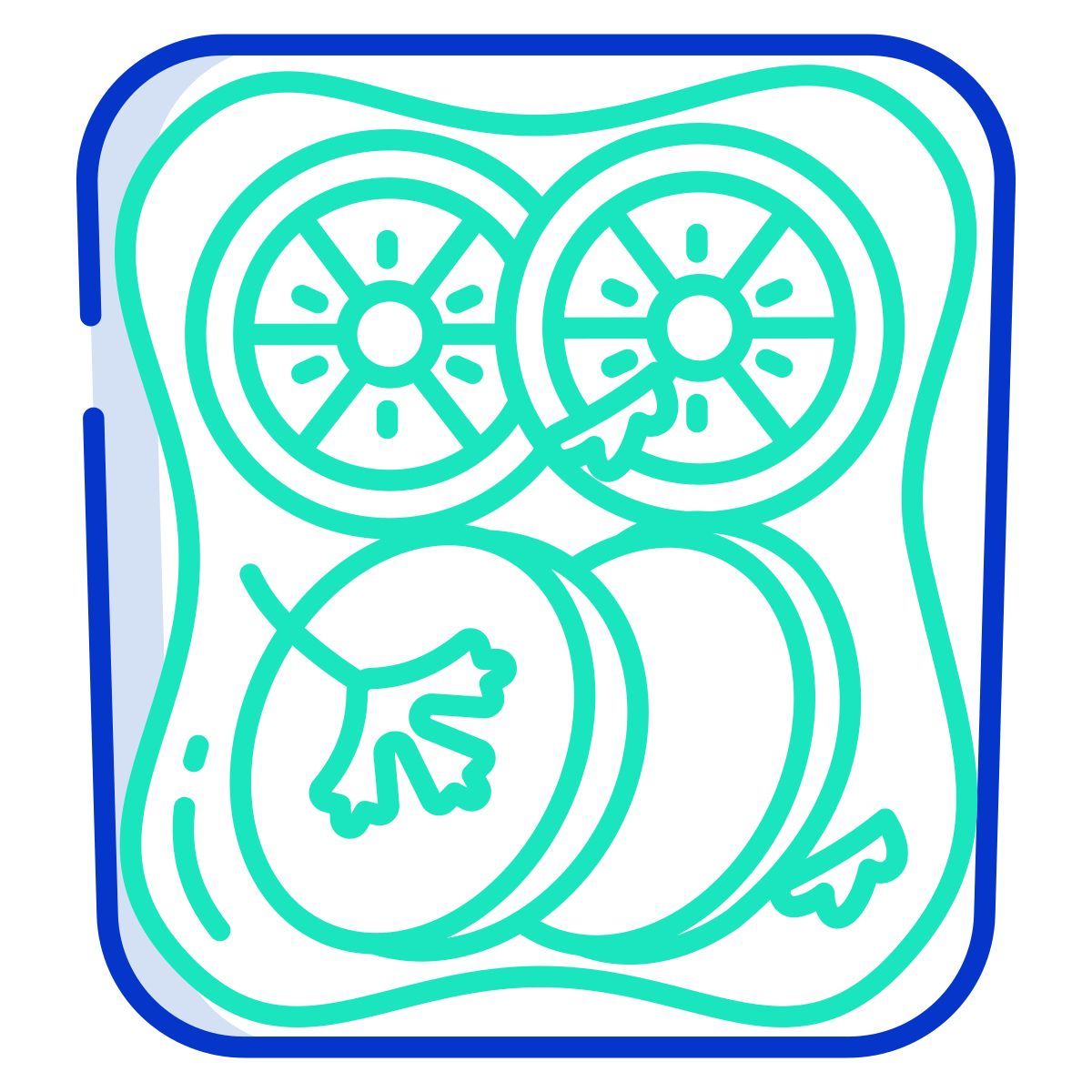 baked meat toast icon