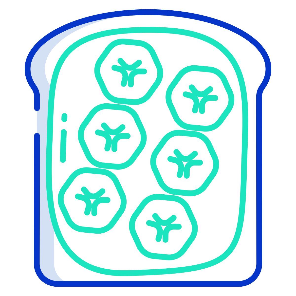 banana toast icon