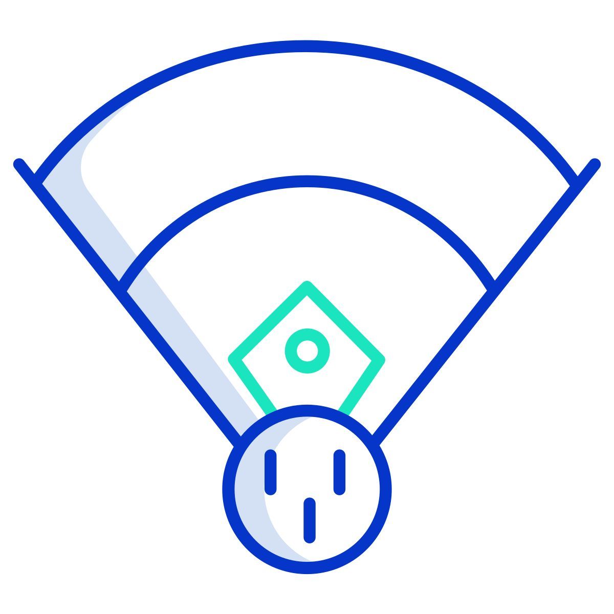 baseball stadium icon