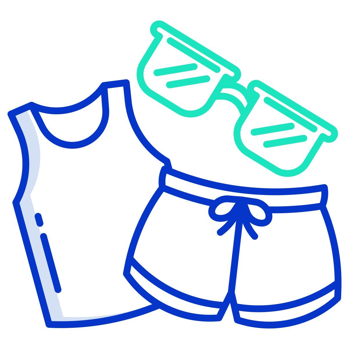 beach outfit icon