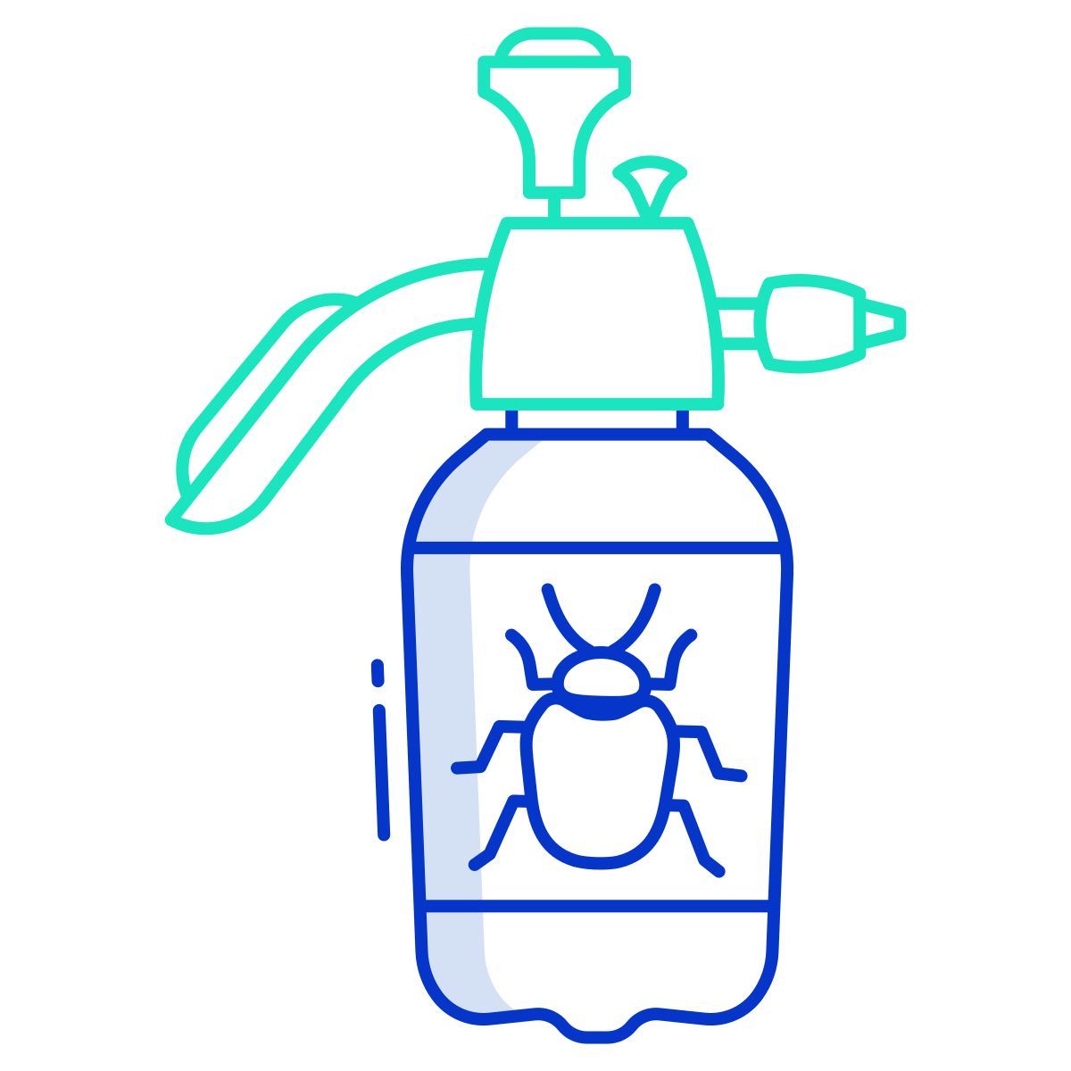 bed bug spray icon