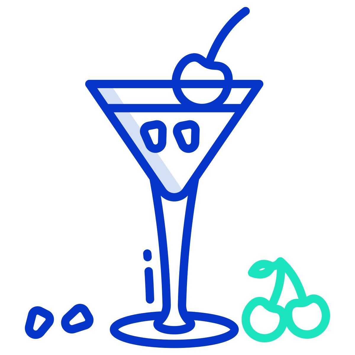berry and pomegranate mocktail icon