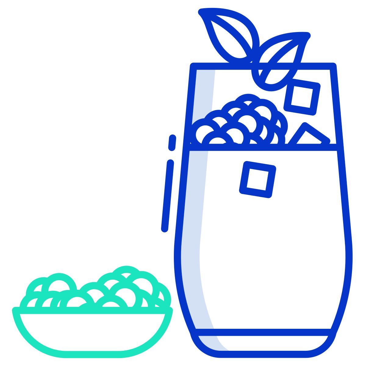 blackberry iced tea icon