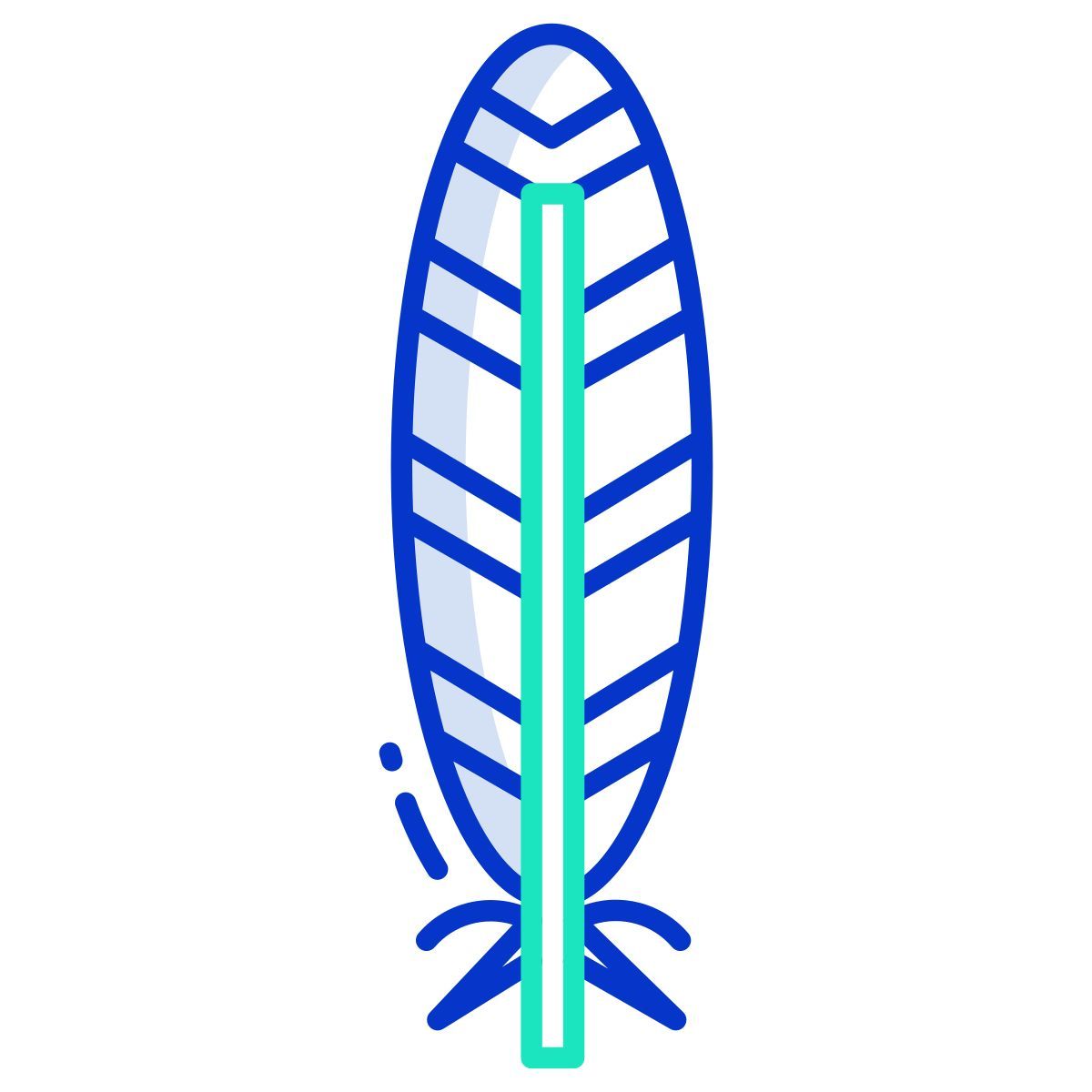 blue jay feather icon