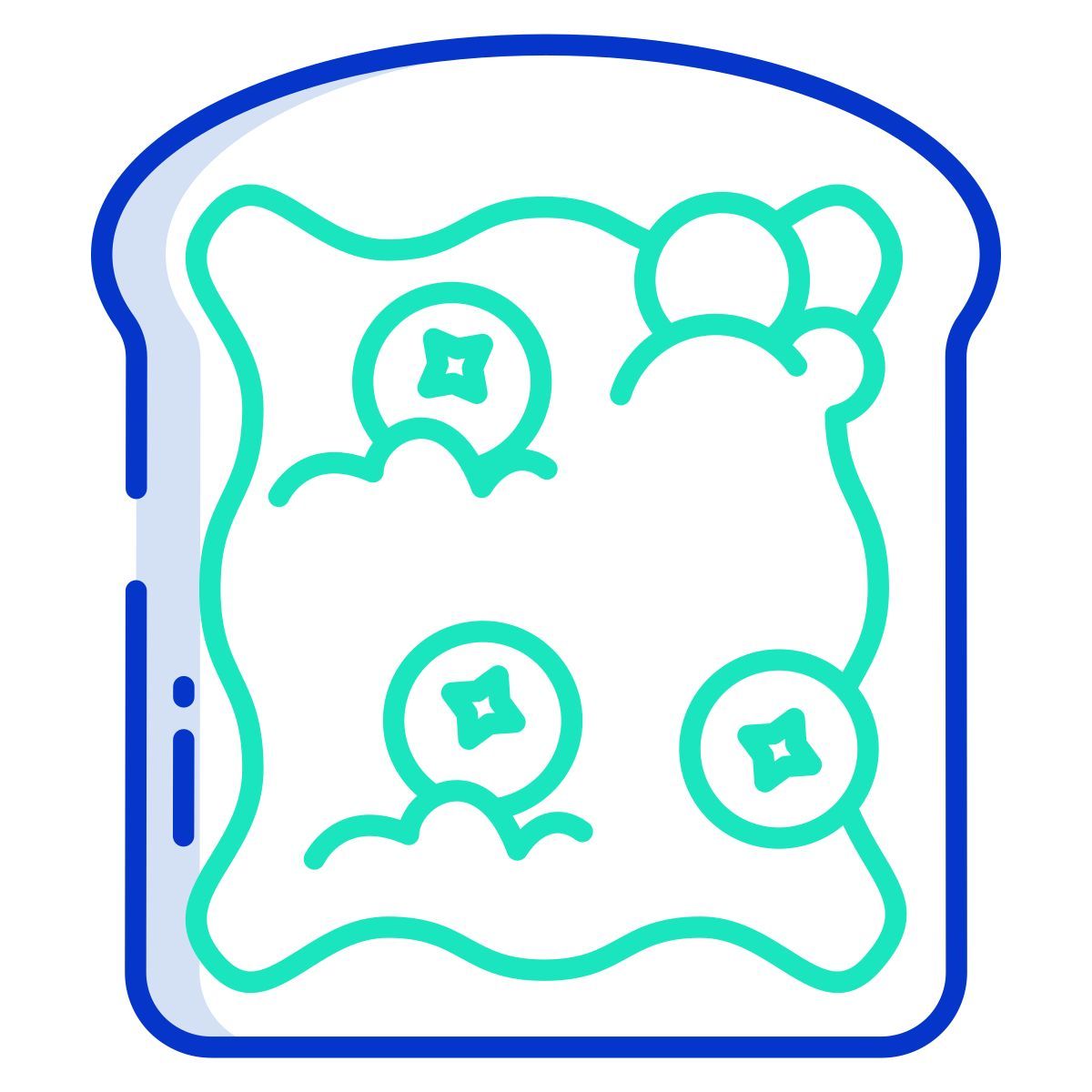 blueberry toast icon