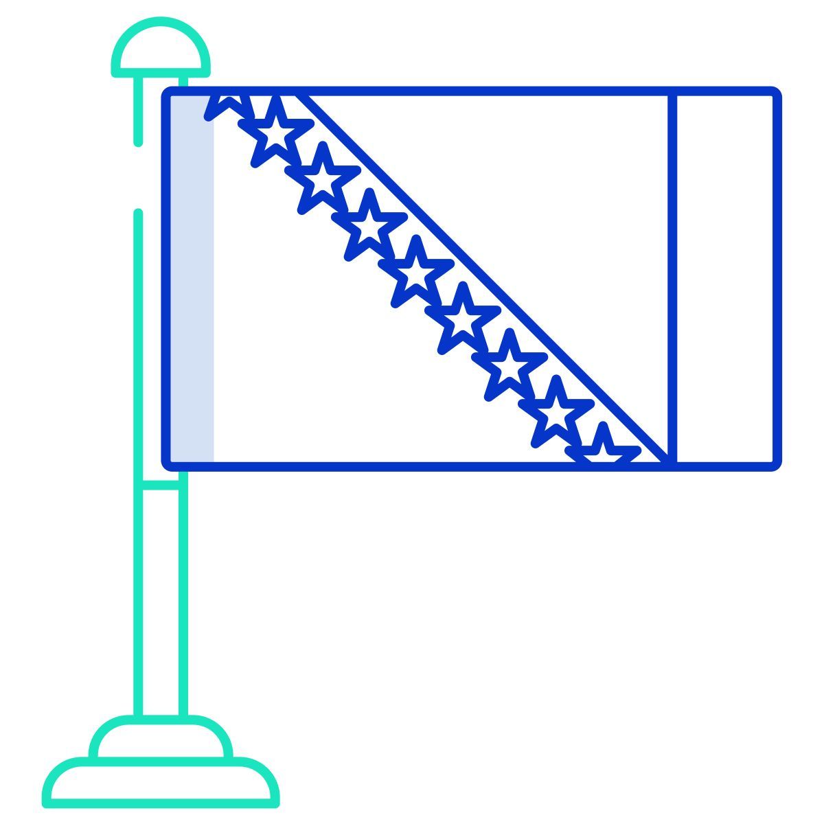 bosnia herzegovina flag icon