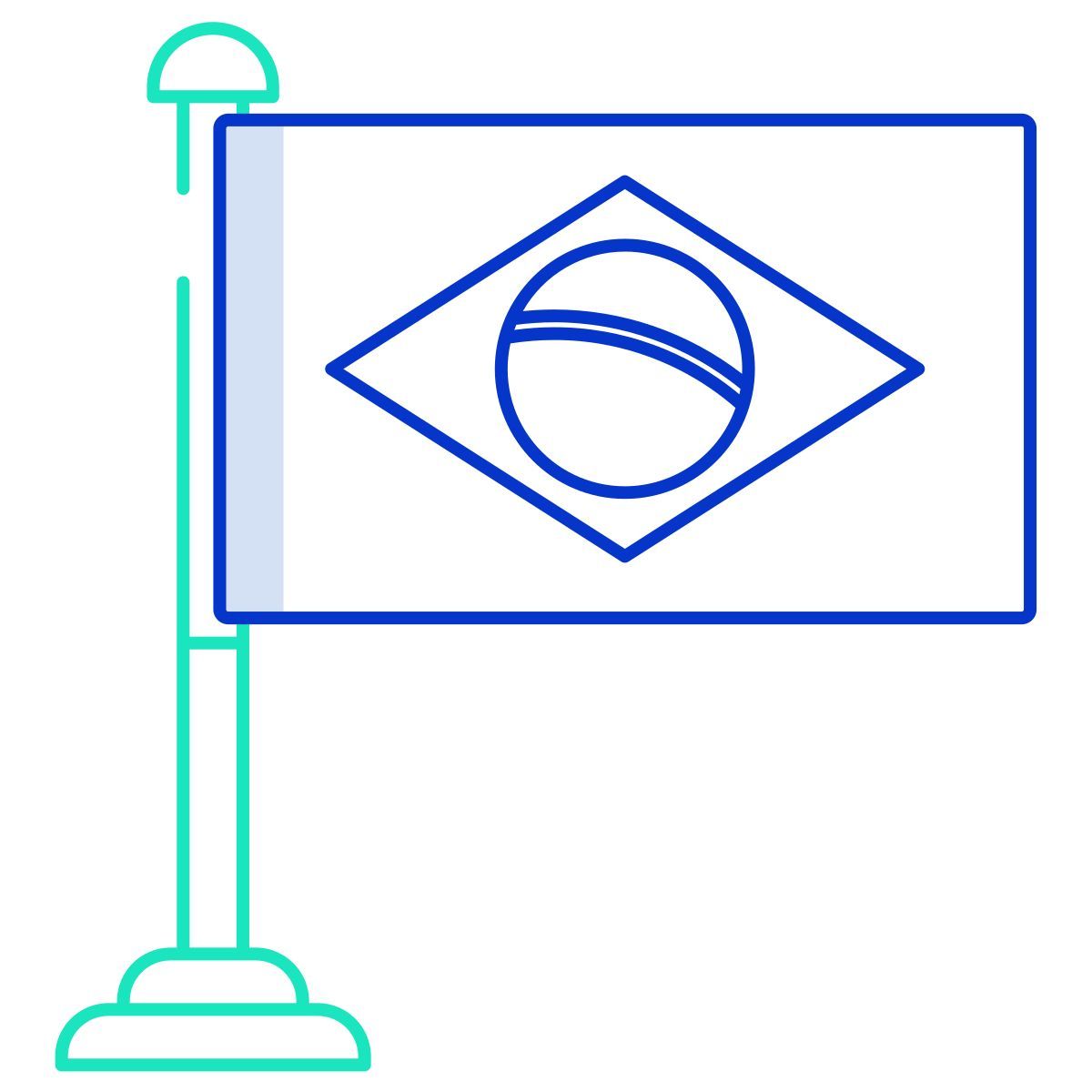 drapeau du brésil icon