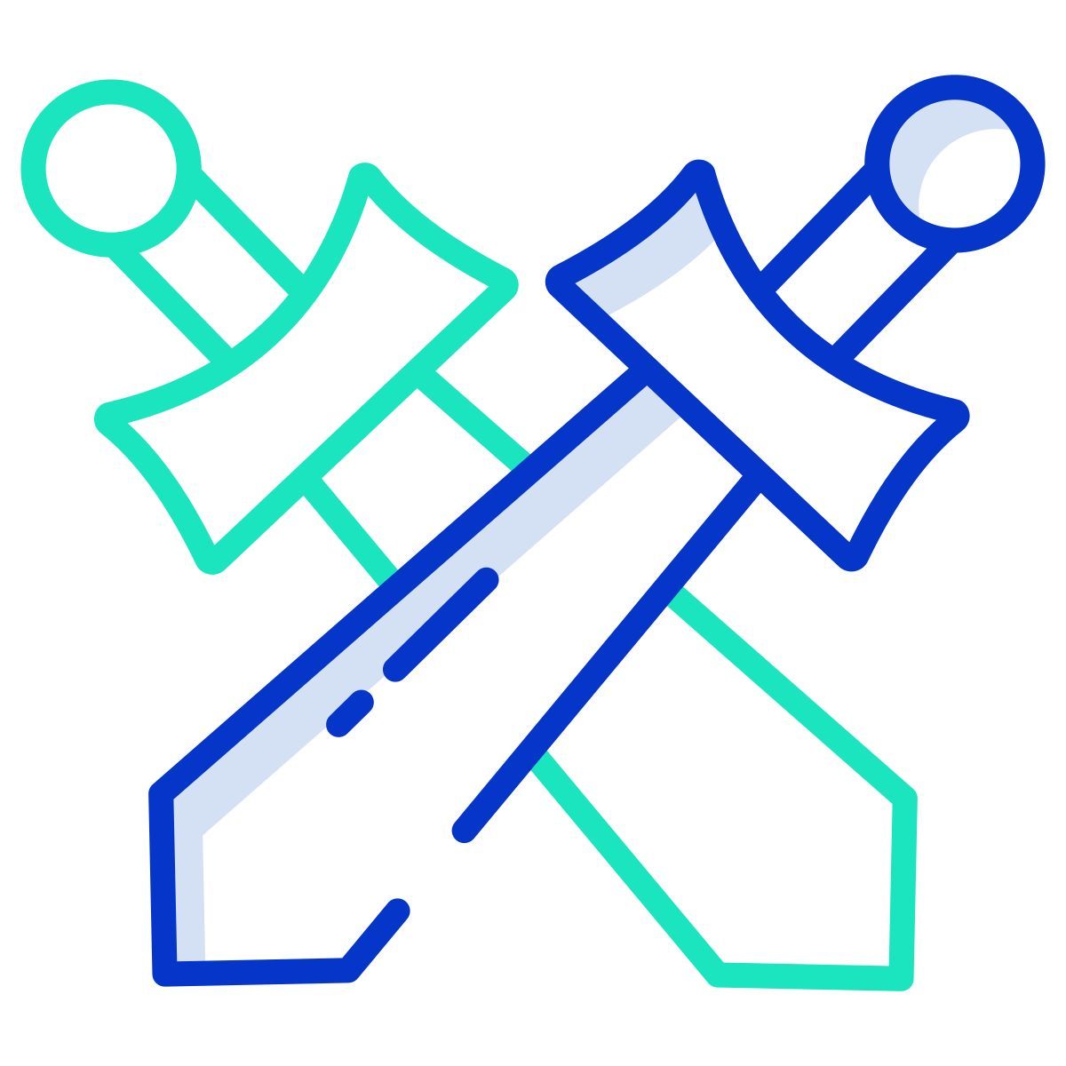 broad swords crossed icon