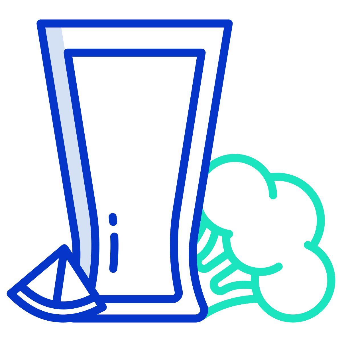 broccoli and lime juice icon