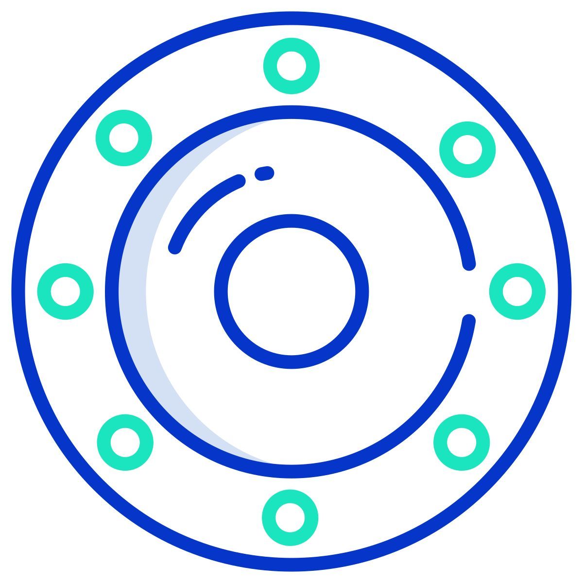 buckler metal shield icon