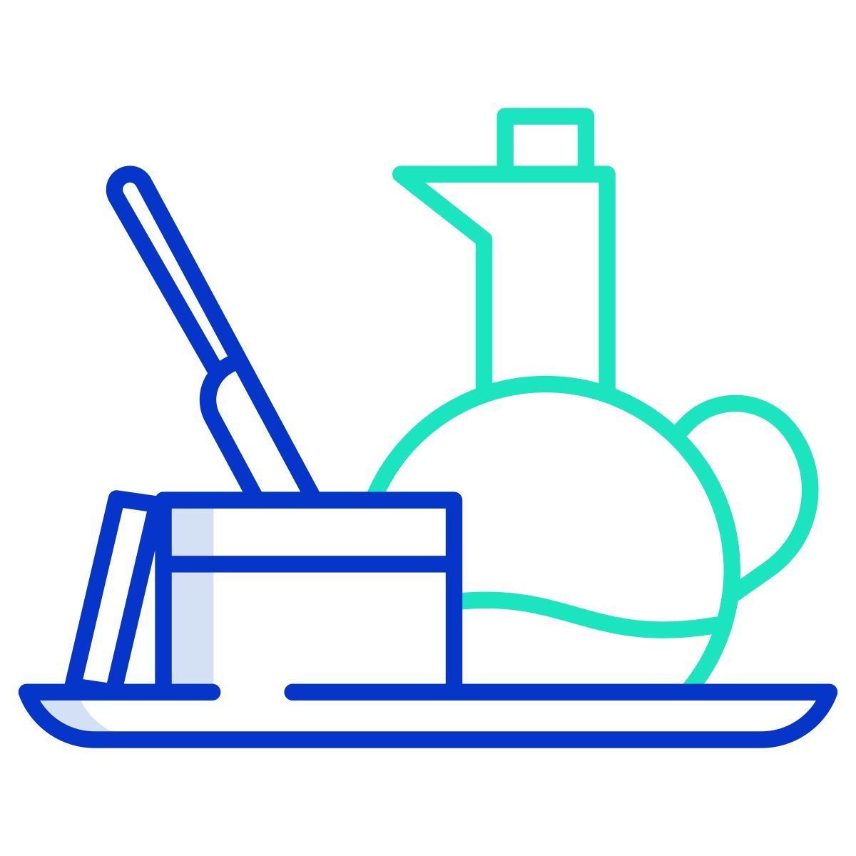 butter and olive oil icon
