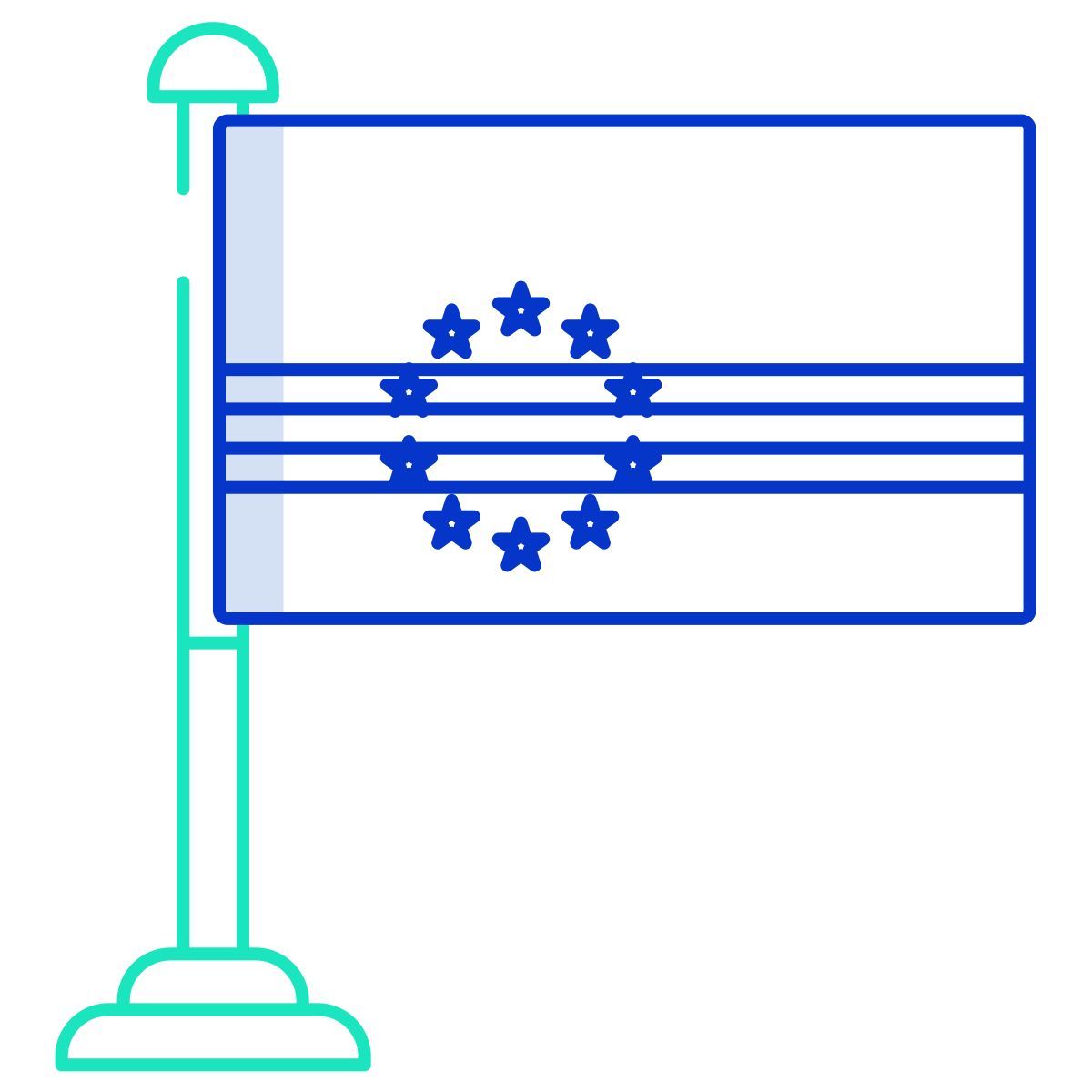 drapeau du cap vert icon