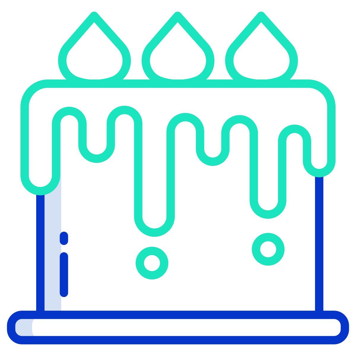 caramel cake icon