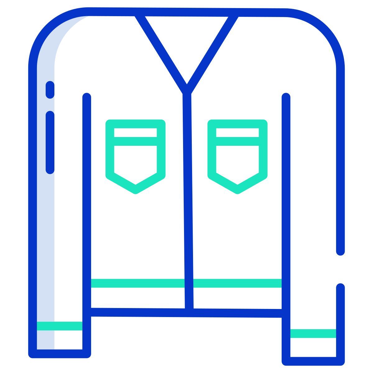 cardigan top icon