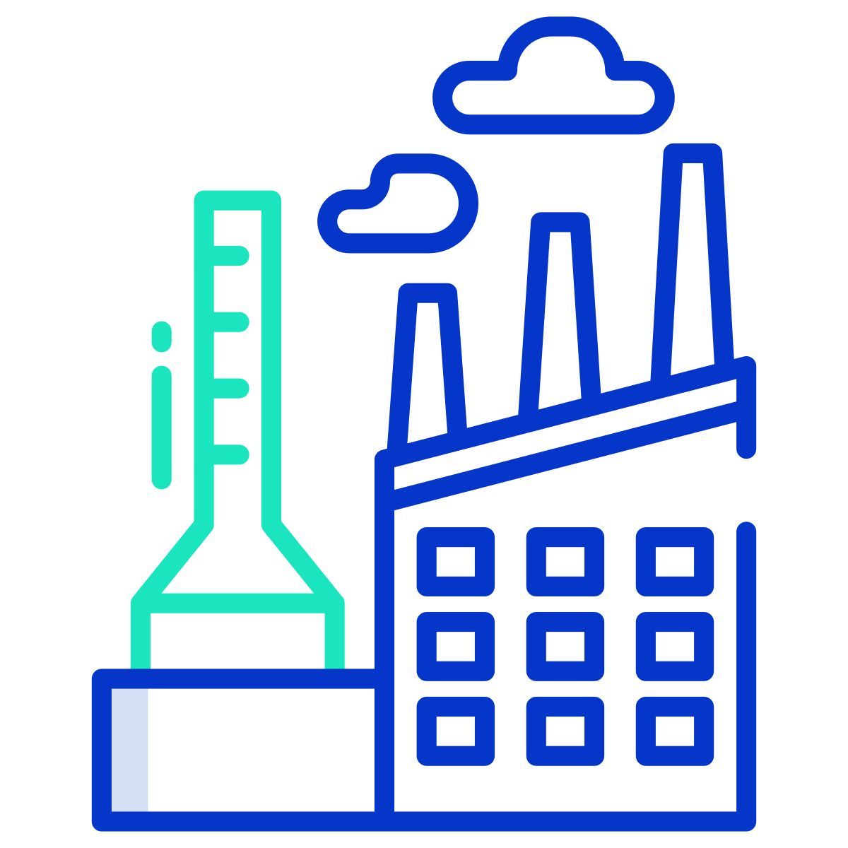chemical factory icon