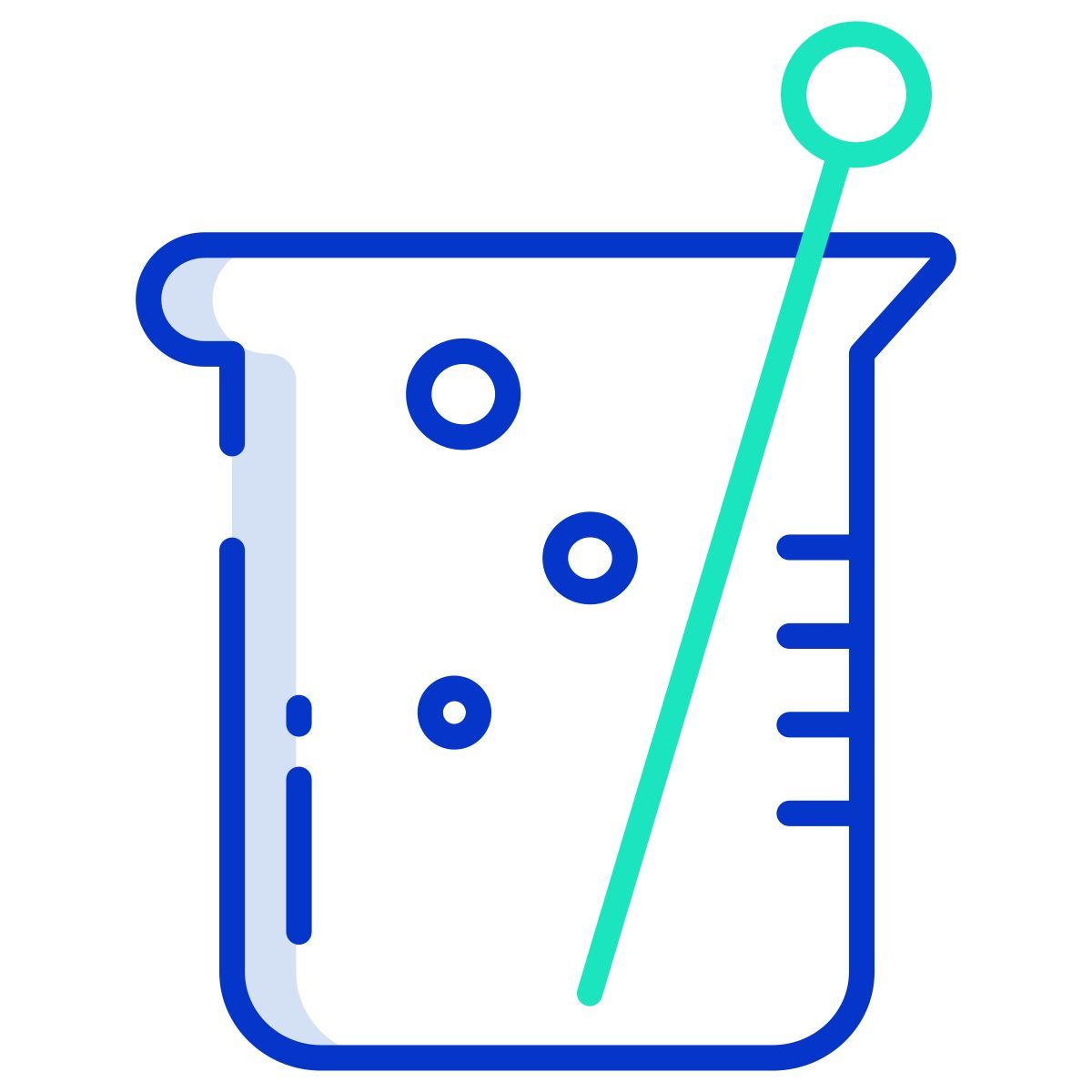 chemical measuring cup icon