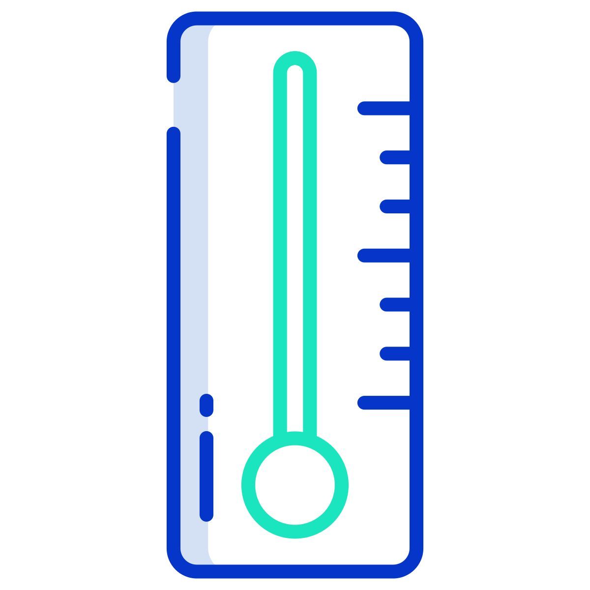 chemistry thermometer icon