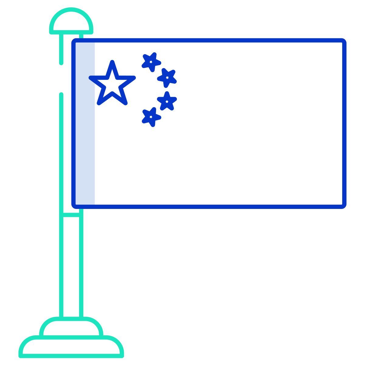 중국 국기 icon