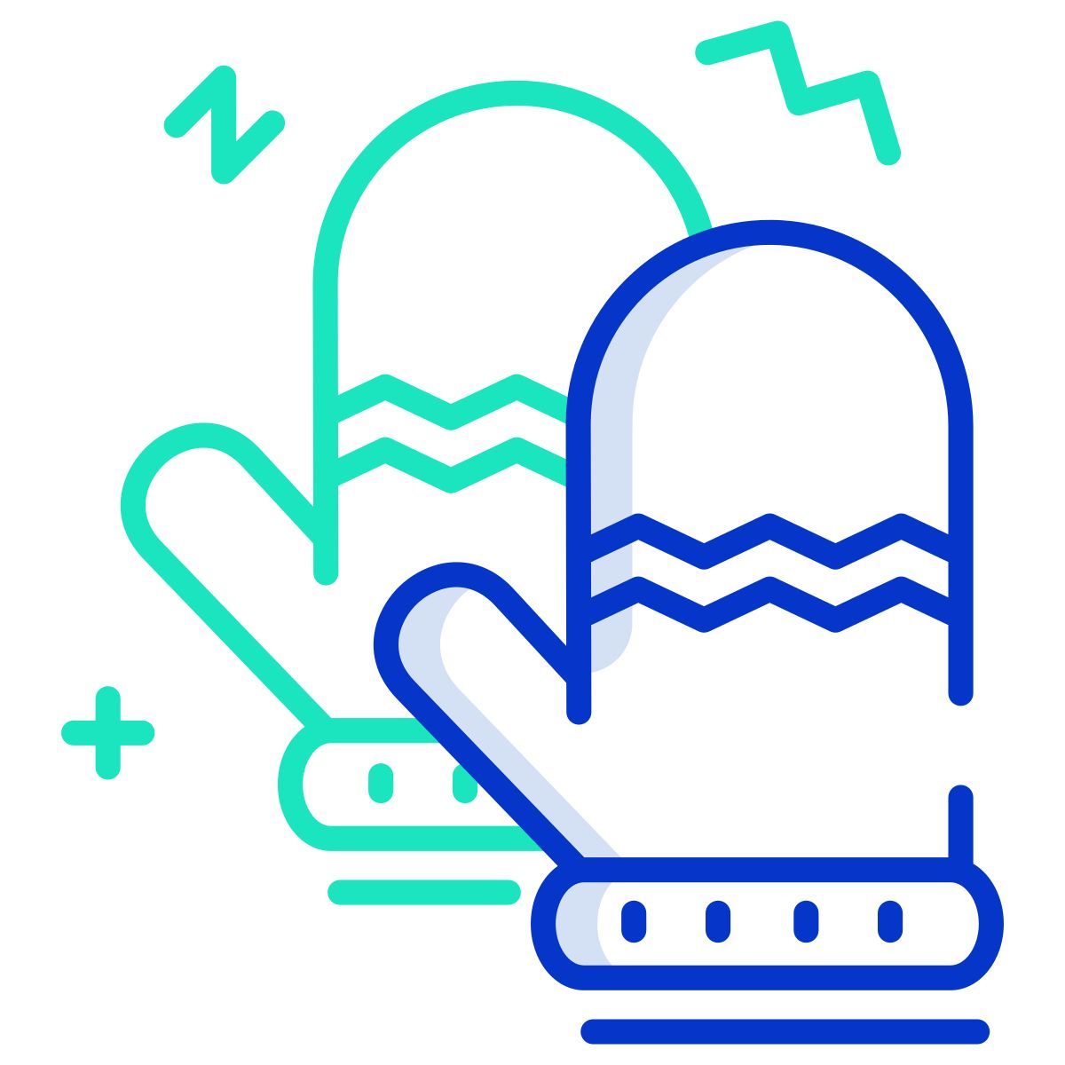 christmas gloves icon