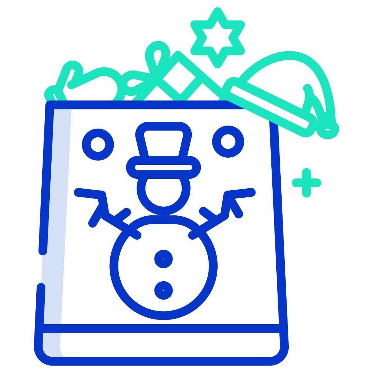 christmas shopping icon