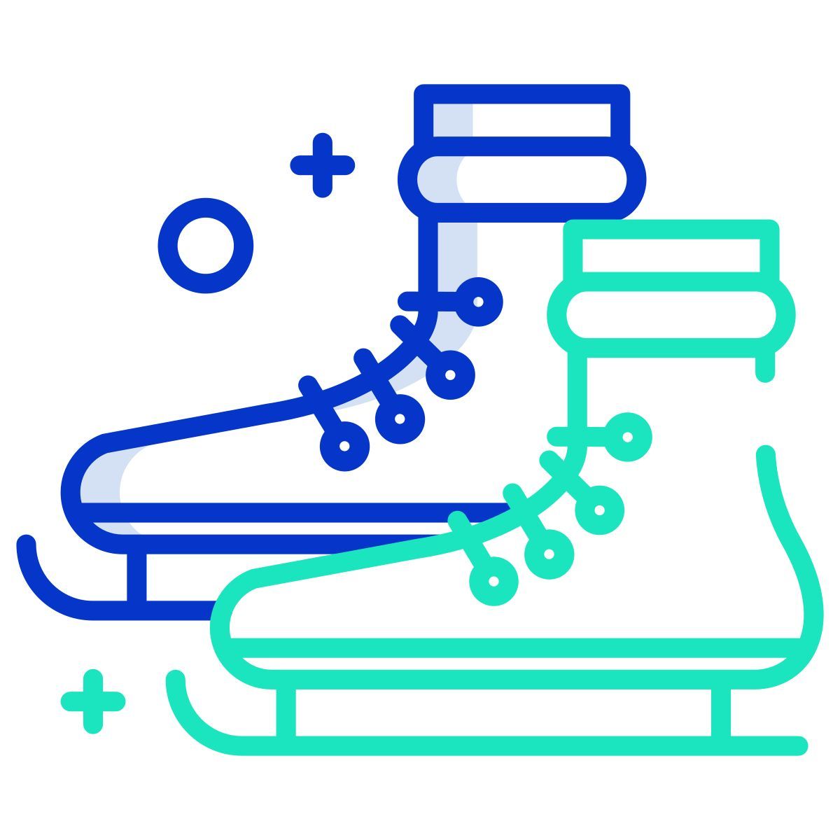 christmas skates icon