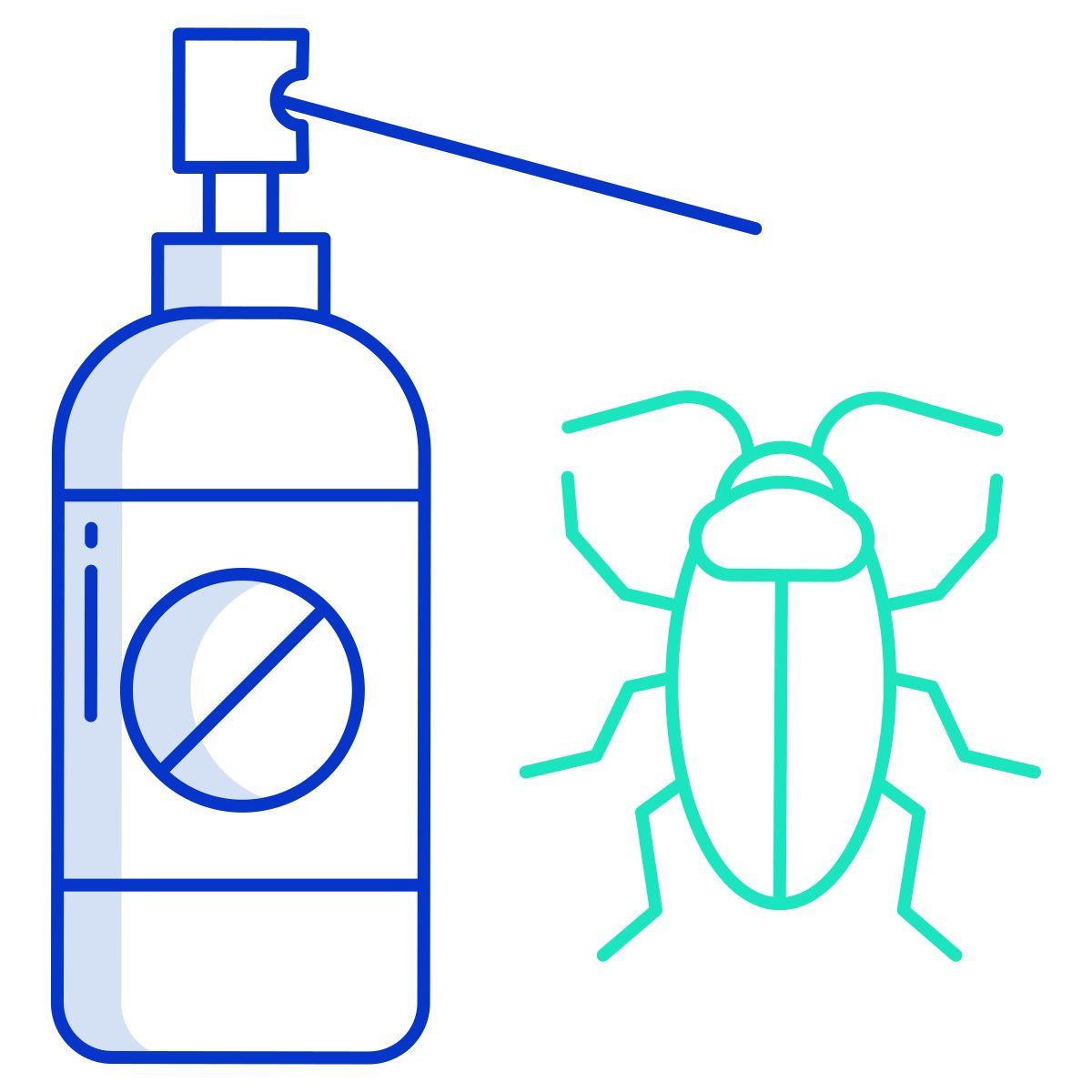 cockroach killer spray icon