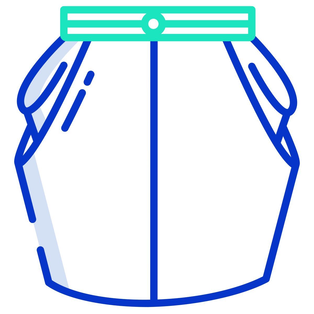 cowl skirt icon