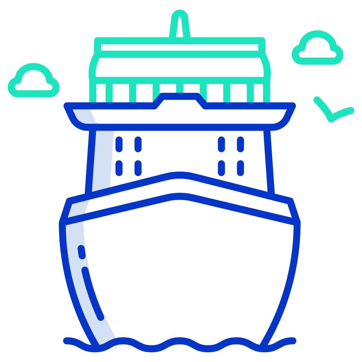cruise vacation icon