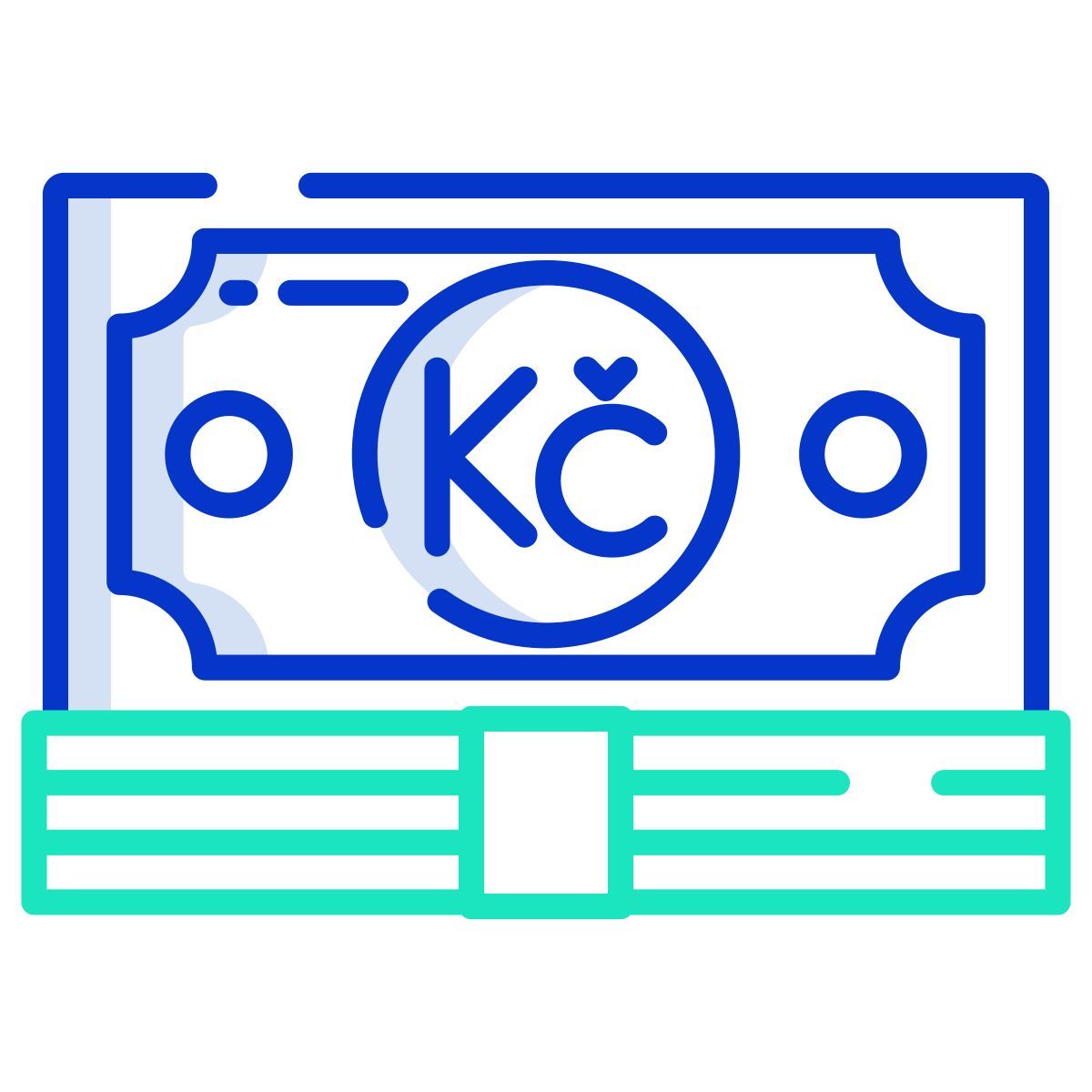 czech koruna icon