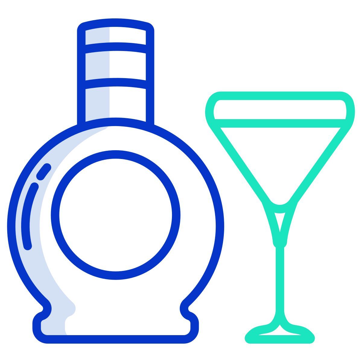 dark chocolate liqueur icon
