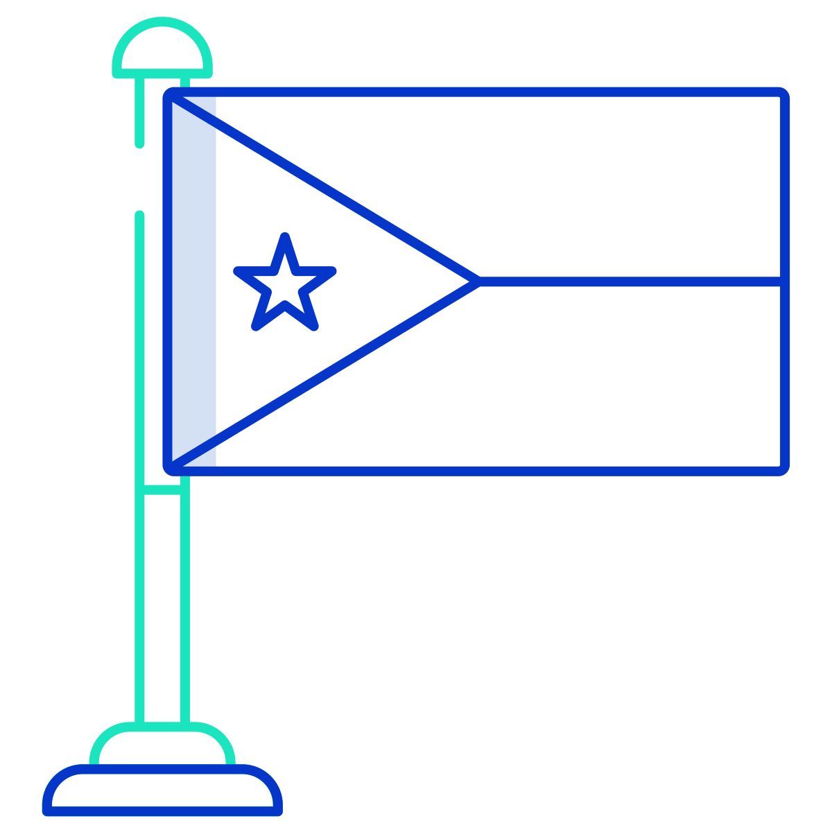 djibouti flag icon