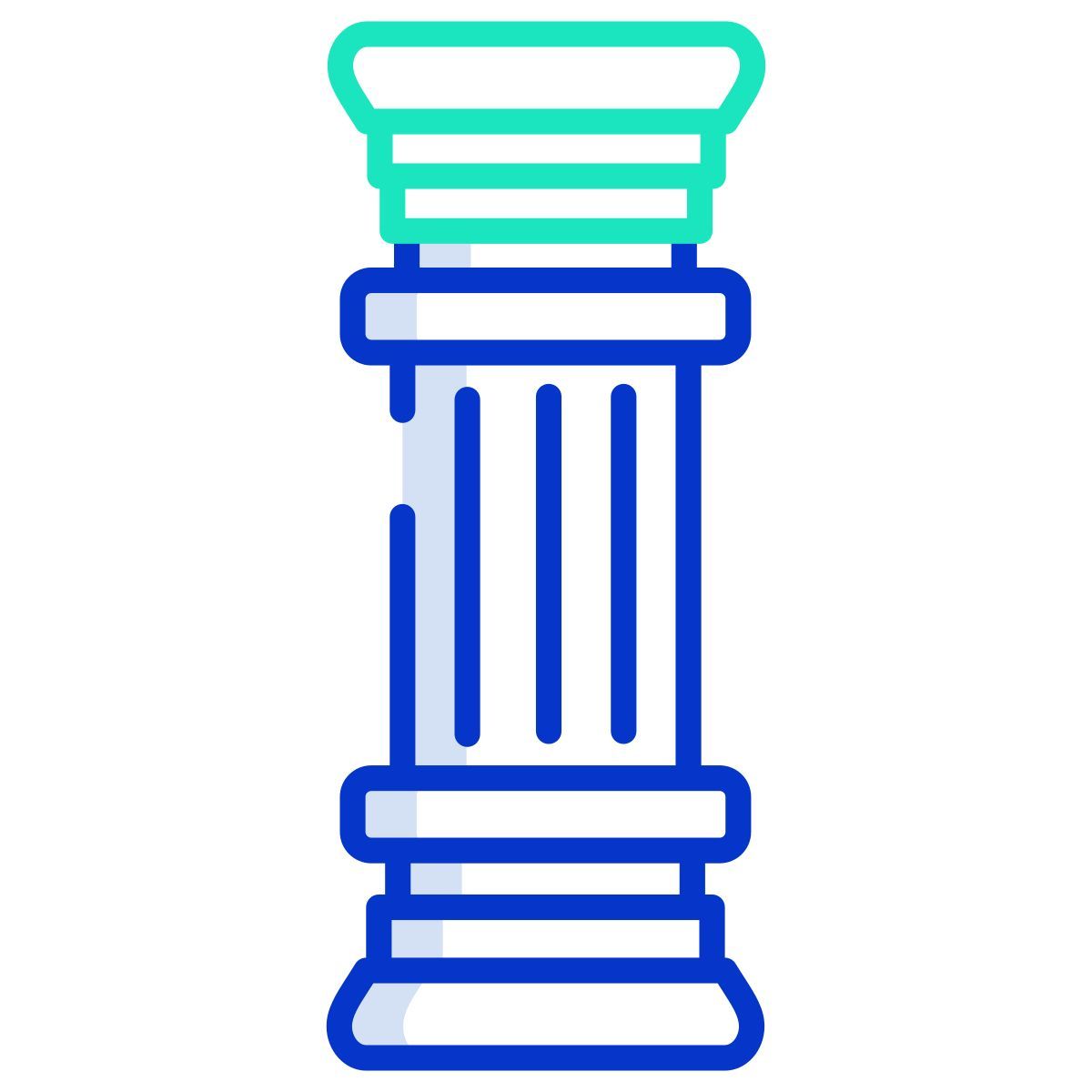 doric pillar icon