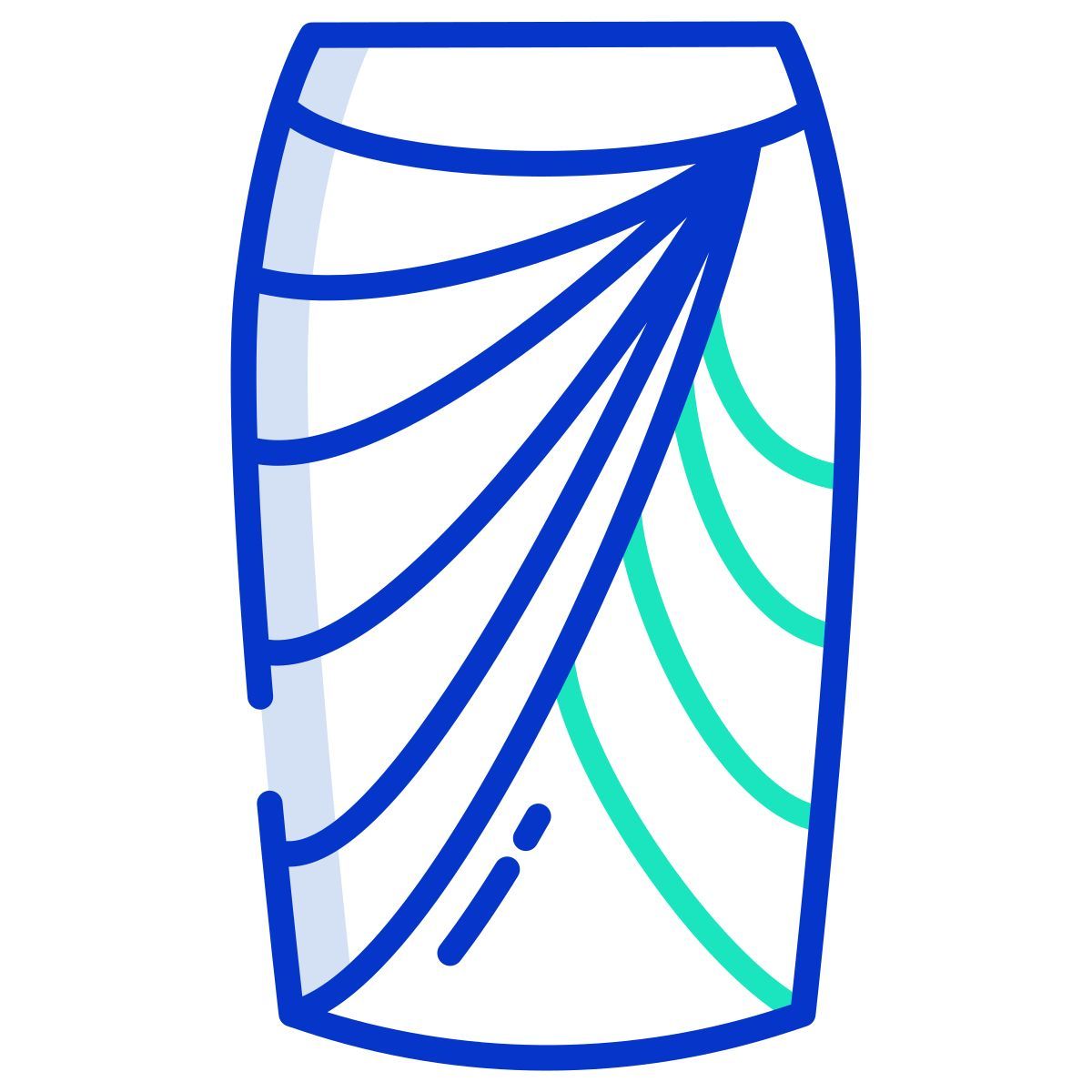 drape skirt icon