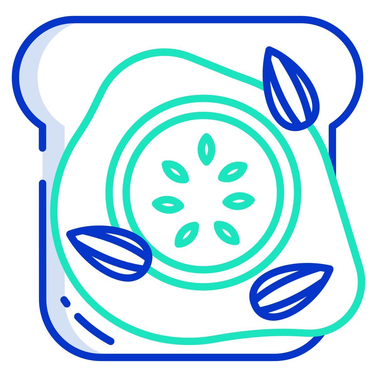fig and almond toast icon