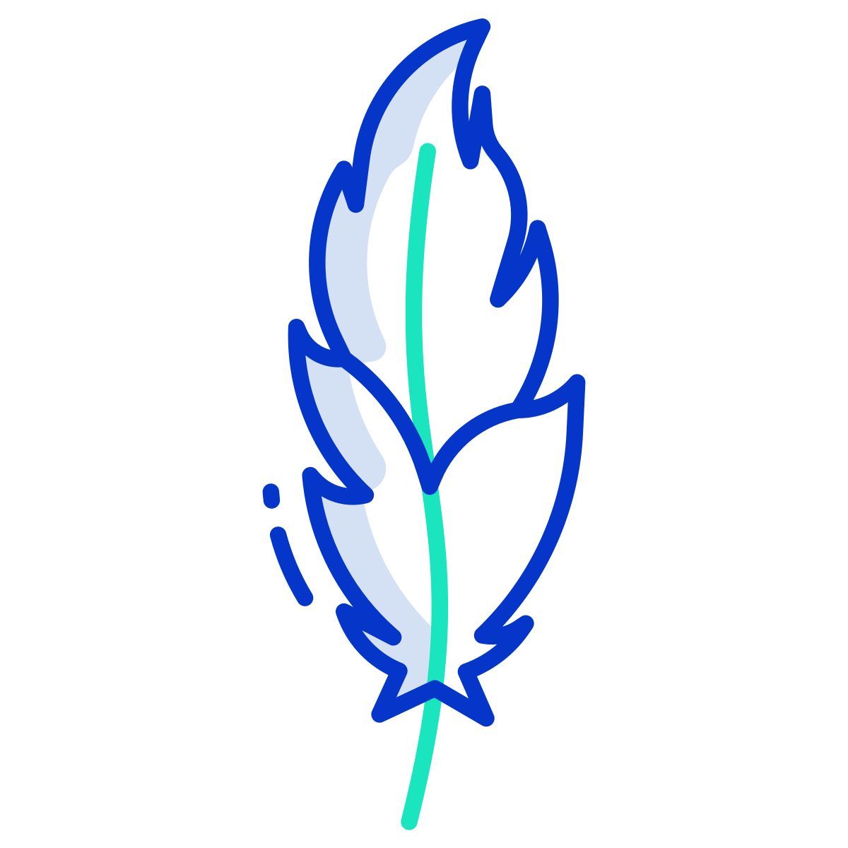 flamingo feather icon
