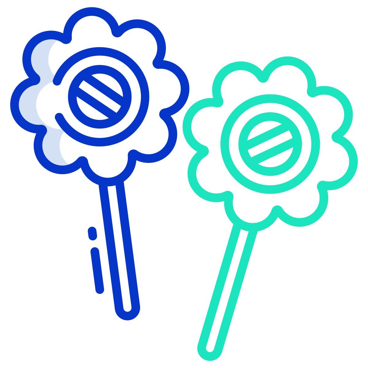 flower candies icon